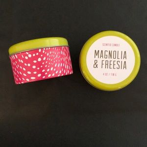 2 - Magnolia & Freesia 4oz Candles NWOT